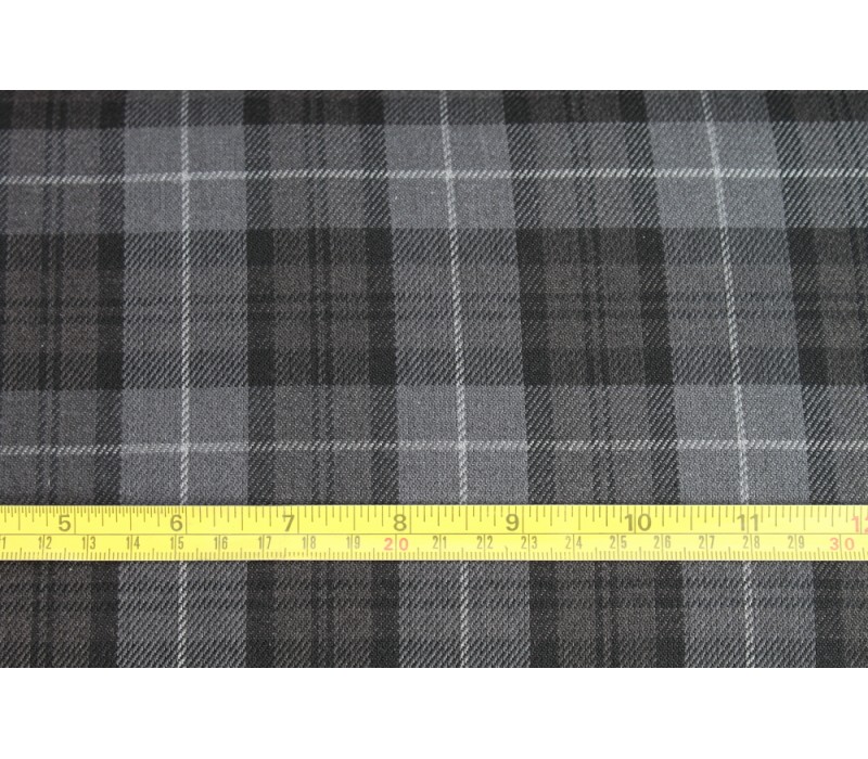 Grey Tartan Fabric