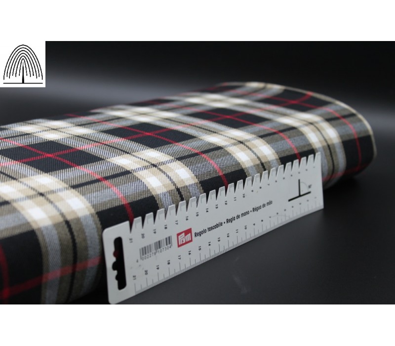 Black Cappuccino Tartan