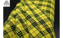 Sunflower Yellow Fashion Tartan Fabric