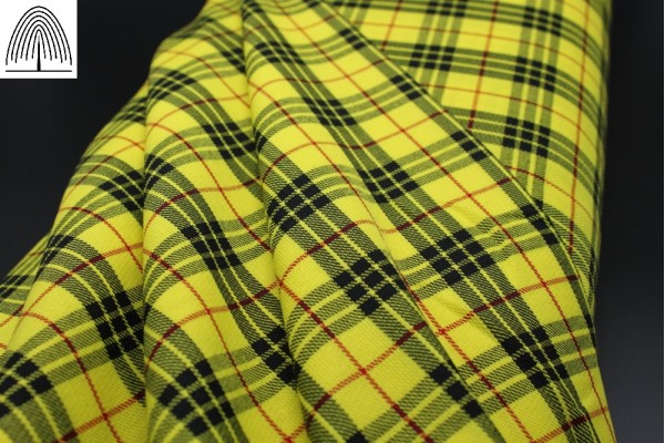 Sunflower Yellow Fashion Tartan Fabric