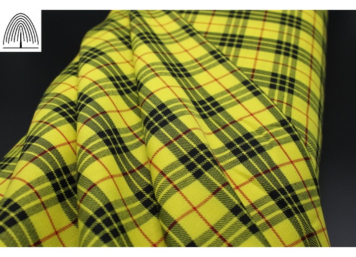 Sunflower Yellow Fashion Tartan Fabric