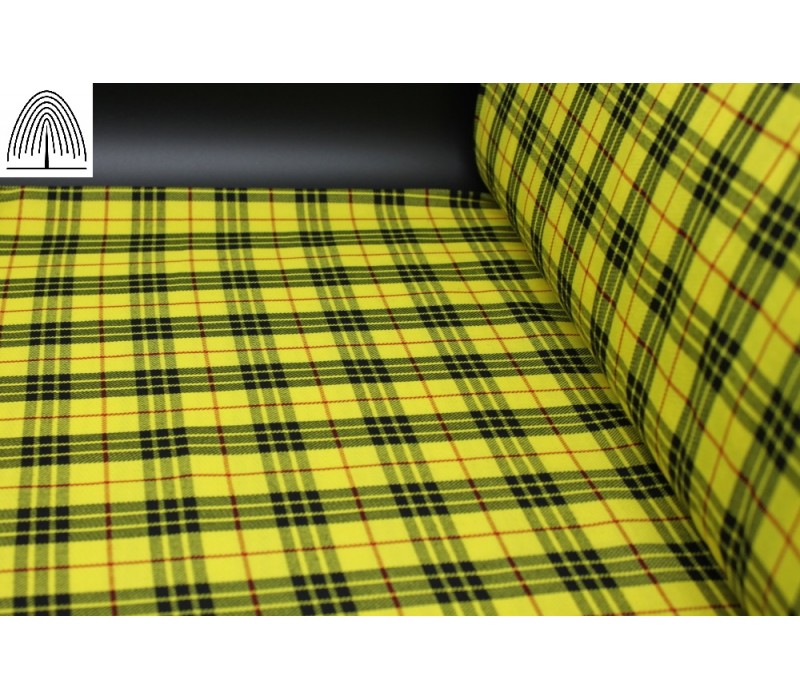 Sunflower Yellow Fashion Tartan Fabric