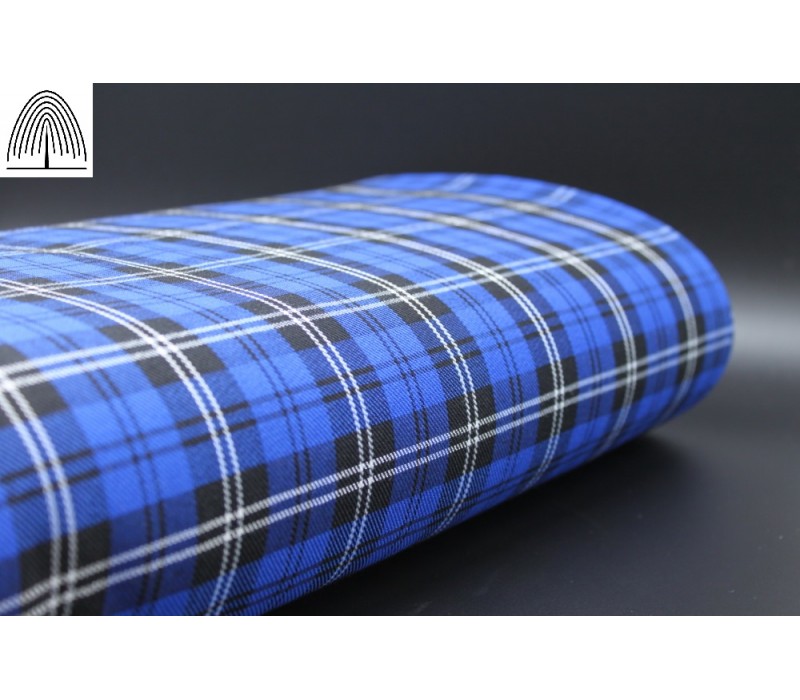 Midnight Blue Fashion Tartan Fabric