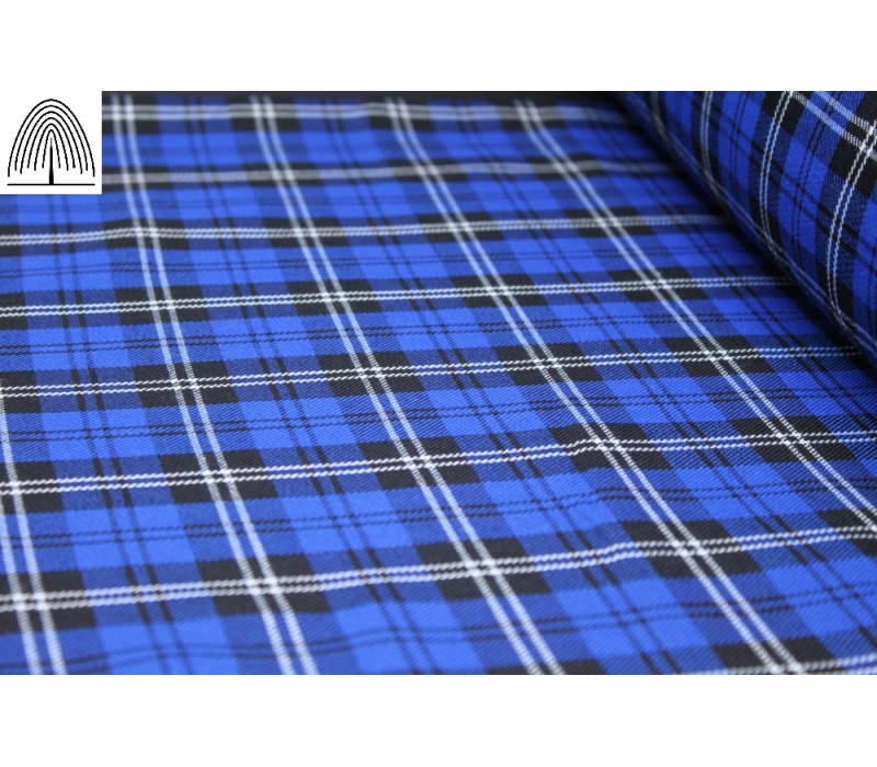 Midnight Blue Fashion Tartan Fabric