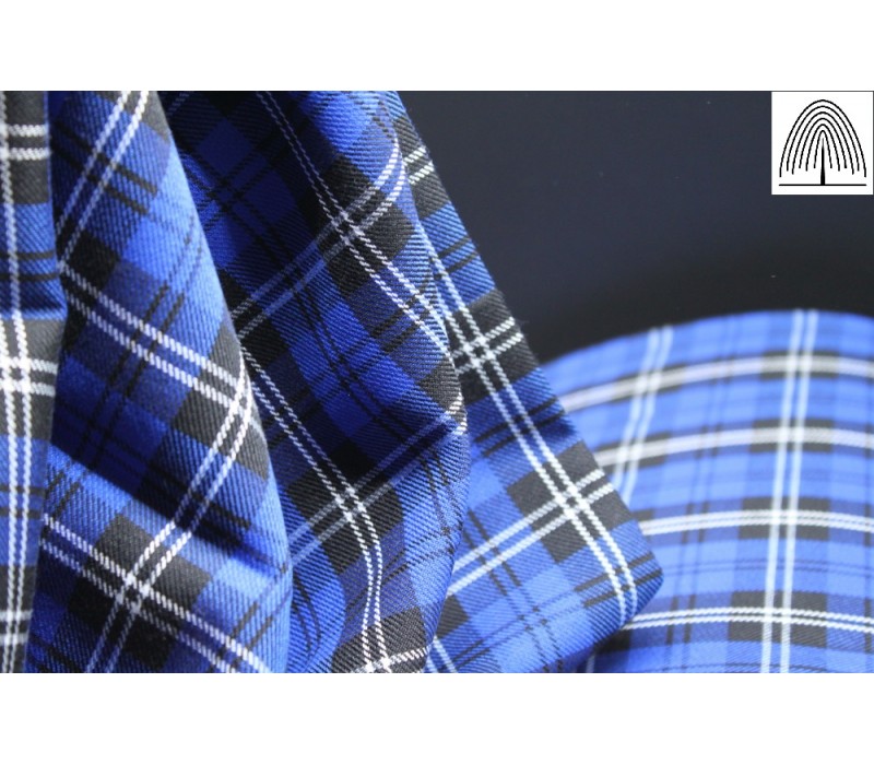 Midnight Blue Fashion Tartan Fabric