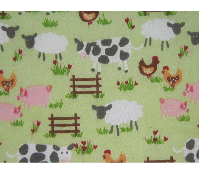 Polycotton Farmyard Fabric - 112cm wide - Colours