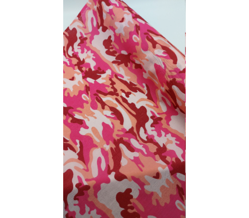 Polycotton Camouflage Fabric - 112cm wide - Pink, Blue or Green