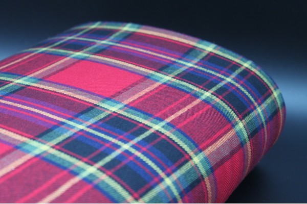 Red and Gold Tartan Fabric