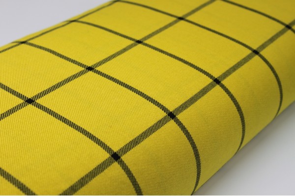 Black Cross Tartan Fabric