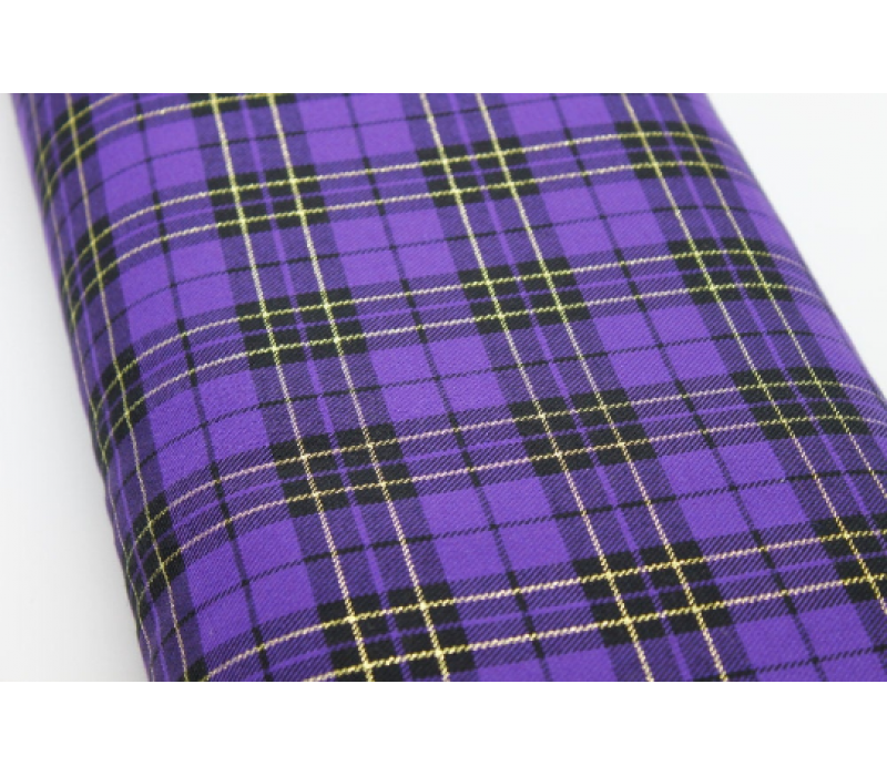 Total Purple with Lurex Tartan Fabric