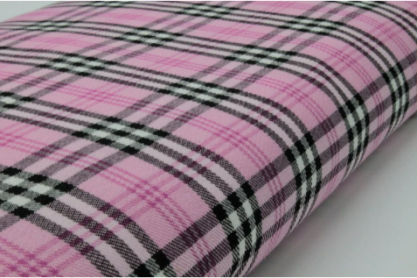 Clueless Pink Tartan Fabric 