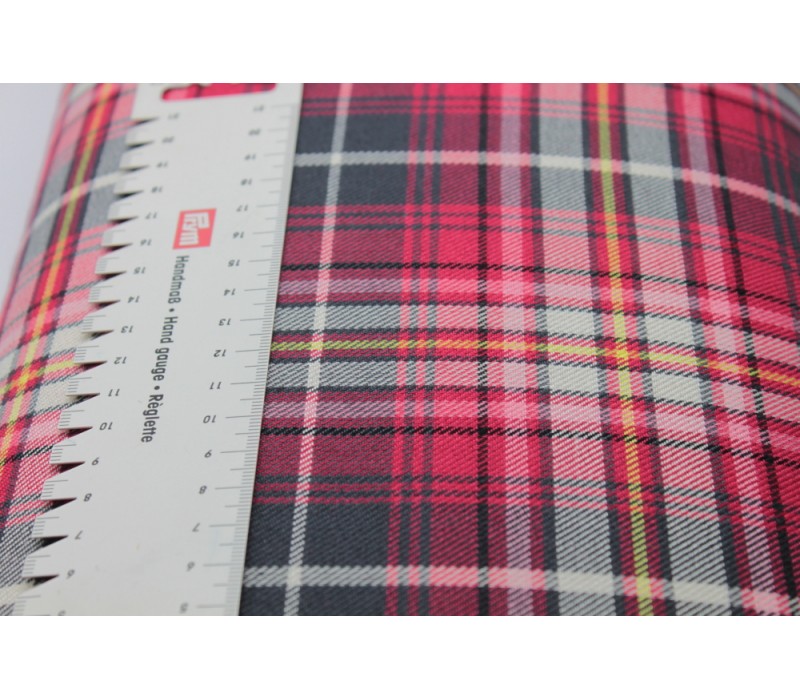 Cherry Fire Tartan Fabric