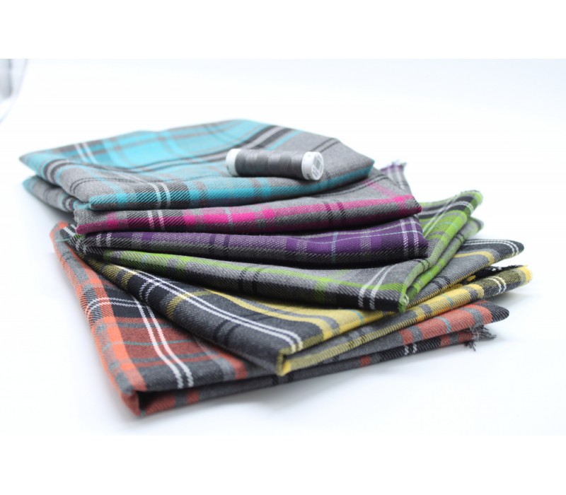 Tartan Fat Quarter Pack plus Matching Thread