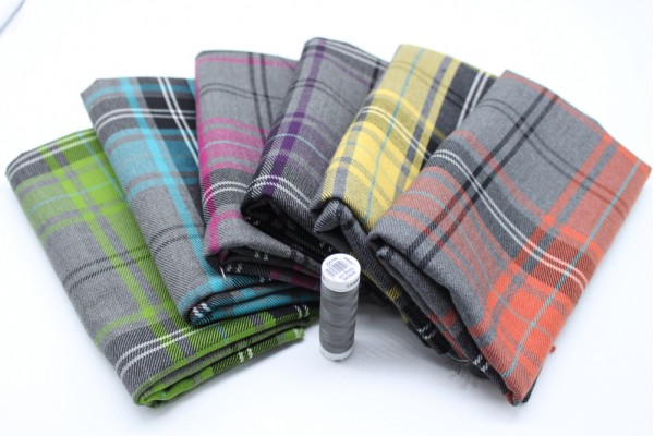 Tartan Fat Quarter Pack plus Matching Thread