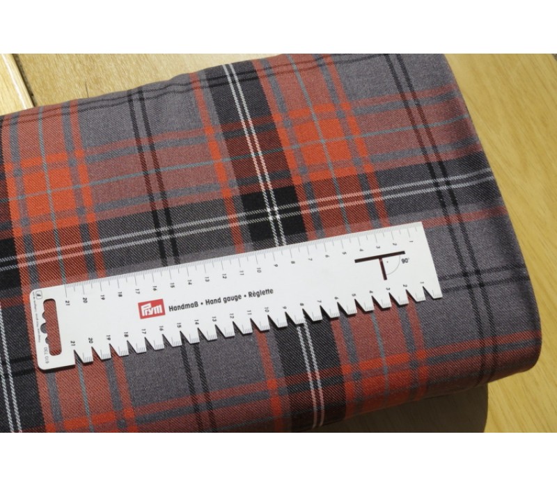 Terracotta Tartan Fabric