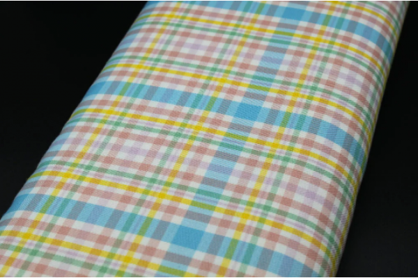 Light Rainbow Tartan Fabric