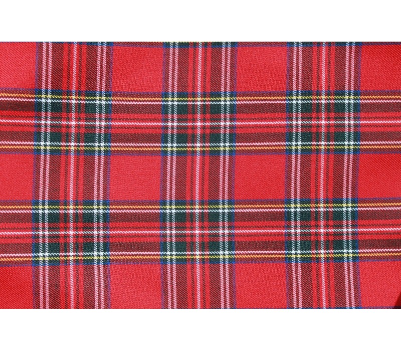 Red Royal Stewart Tartan Fabric