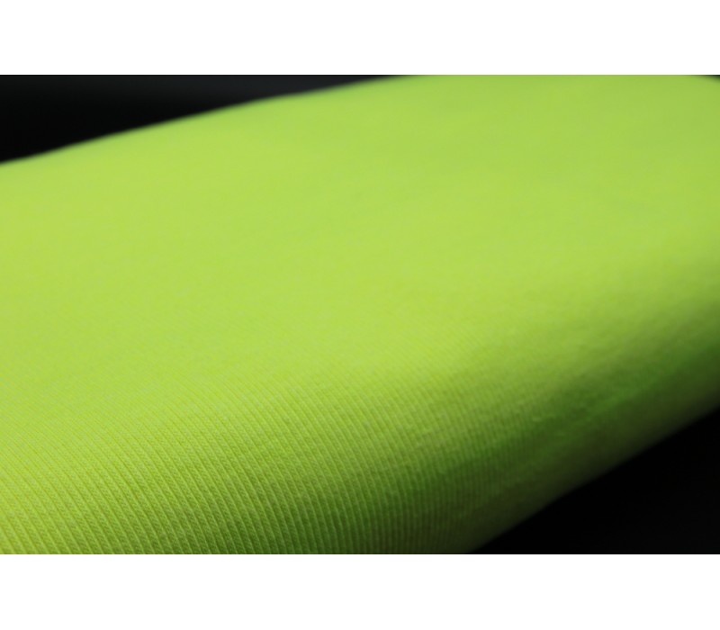 NEON Yellow Rib Knit Fabric, 2 x 48cm