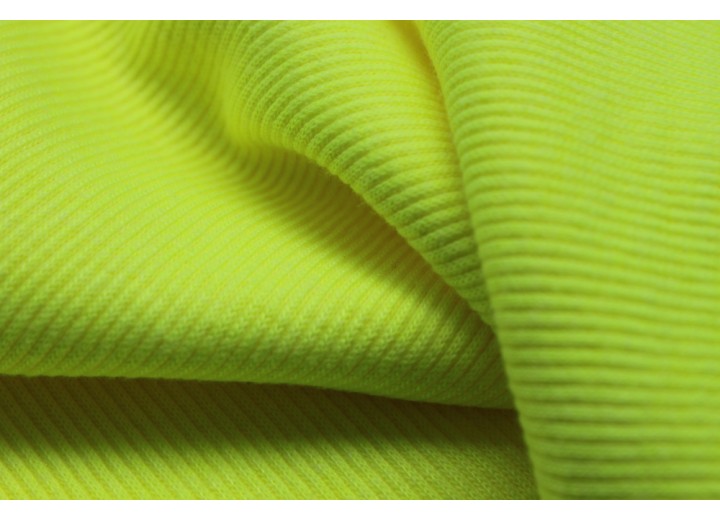 NEON Yellow Rib Knit Fabric, 2 x 48cm