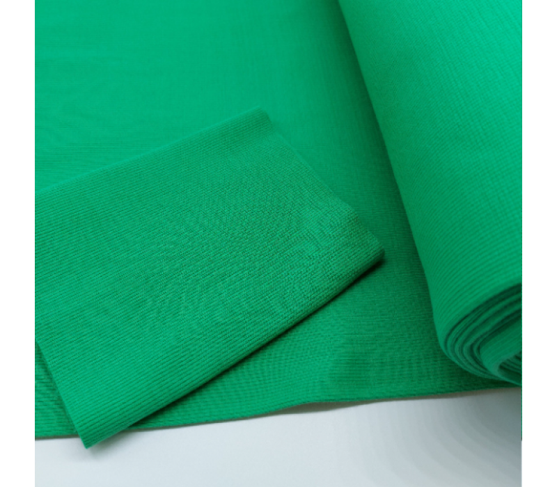 Mid Green Rib Knit Tube - 2 x 40 cm