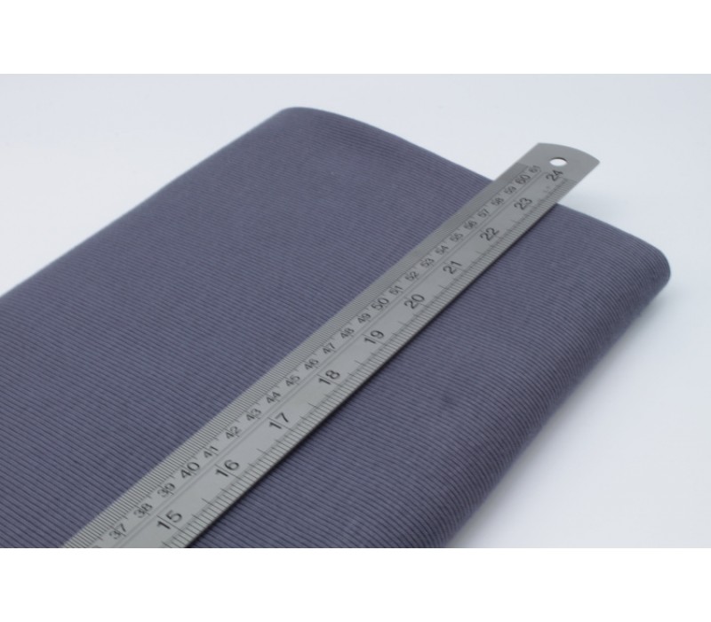 Dark Grey Rib Knit Tube - 2 x 40 cm