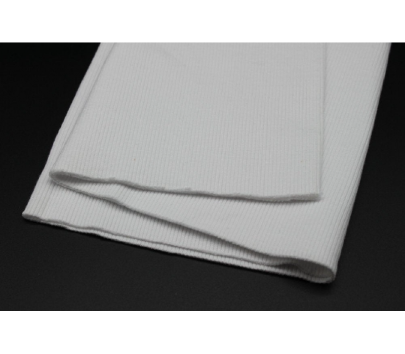 White Rib Knit Tube 2 x 40 cm