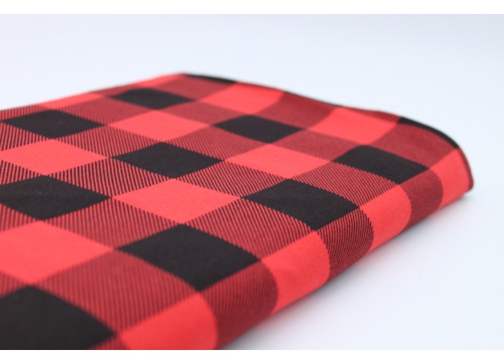 Jersey - Black and Red Check -- Buffalo Plaid