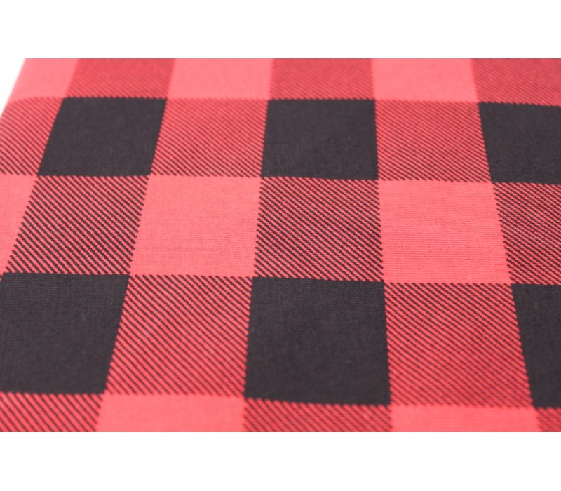 Jersey - Black and Red Check -- Buffalo Plaid